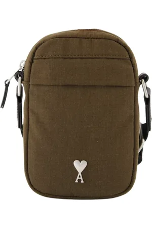 Ami Taske, Herre, Grøn, ONE SIZE, Bomuld, Brun Vandtæt Crossbody Taske Forår-Sommer 2025