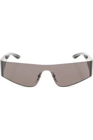 Balenciaga Tilbehør, unisex, Sort, ONE SIZE, ‘Mono Rectangle’ solbriller