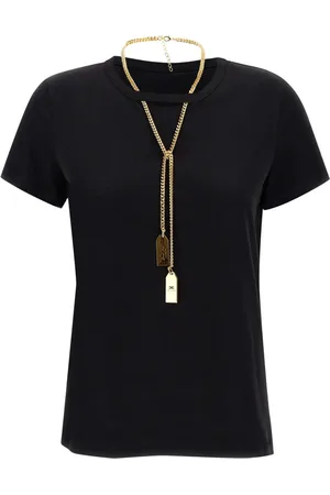 Elisabetta Franchi Top, Dame, Sort, XL, Bomuld, Dame T-shirt