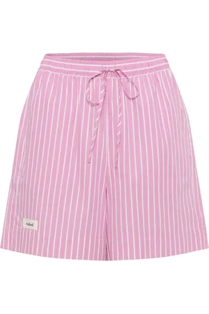 Soaked in Luxury Shorts, Dame, Lyserød, XL, Uld, Stribet Bloom Shorts & Knickers