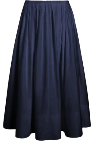 Proenza Schouler Nederdel, Dame, Blå, L, Bomuld, Blå High-Waisted Austin Nederdel