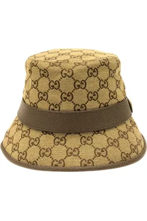 Gucci Pre-owned, Dame, , ONE SIZE, Bomuld, Pre-owned Bomuld hatte