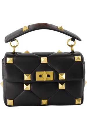 VALENTINO GARAVANI Taske, Dame, Sort, ONE SIZE, Uld, Roman Stud Læder Skuldertaske