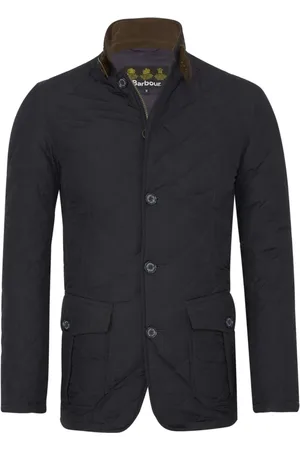 Barbour Jakke, Herre, Blå, S, Uld, Quiltet Jakke Blå Stilfuldt Design