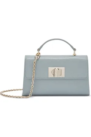 Furla Taske, Dame, Grå, ONE SIZE, Læder, Grå Mini Crossbody Taske
