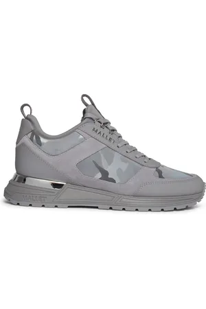 Mallet Sko, Herre, Grå, 40 EU, Læder, Grå Camo Letvægt Sneaker