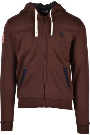 U.S. Polo Assn. Sweathshirts & Hoodies, Herre, Brun, S, Bomuld, Sweatshirts Hoodies