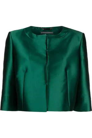Alberta Ferretti Jakke, Dame, Grøn, M, Grøn Jakke Tøj Aw23