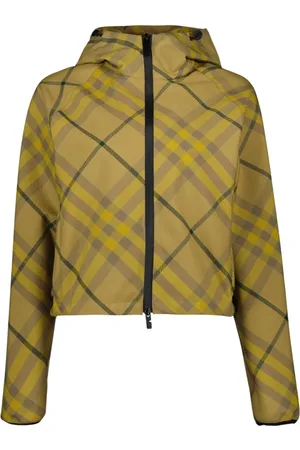 Burberry Jakke, Dame, , M, Uld, Vintage Check Hættejakke
