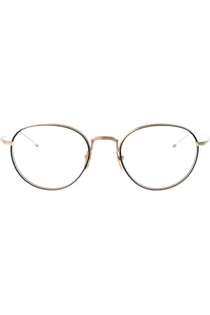Thom Browne Tilbehør, unisex, Gul, 52 MM, Uld, Stilfulde Optiske Briller