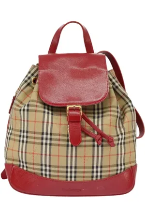 Burberry Pre-owned, Dame, , ONE SIZE, Tyl, Pre-owned Canvas rygsaekke