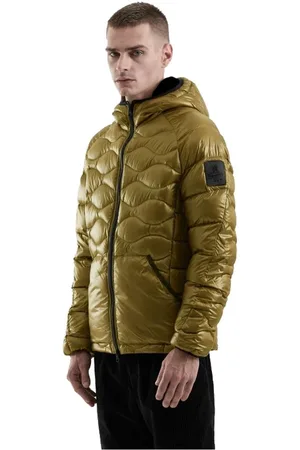 RefrigiWear Jakke, Herre, Gul, 2XL, Nylon, Explorer Nylonjakke med dunforing