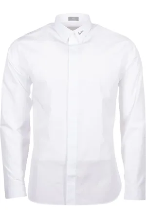 Dior Skjorte, Herre, Hvid, M, Bomuld, Klassisk Hvid Skjorte