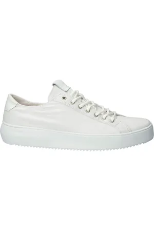 Blackstone Sko, Herre, Hvid, 45 EU, Bomuld, Hvide Canvas Low Sneakers