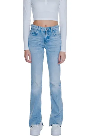 Guess Jeans, Dame, Blå, W33, Bomuld, Lysblå Bomuld Jeans & Bukser