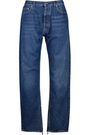 OFF-WHITE Jeans, Herre, Blå, W30, Denim, Skate Straight Leg Denim Jeans