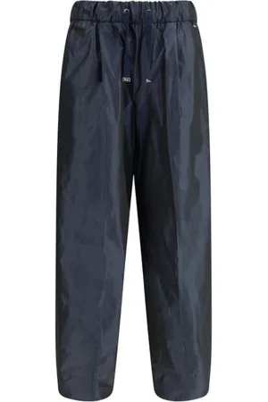 HERNO Bukser, Dame, Blå, S, Nylon, Justerbar Talje Nylon Bukser med Lommer