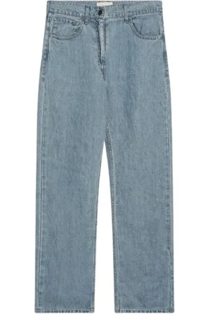 The Row Jeans, Dame, Blå, W28, Bred Skåret Blå Tarley Jeans