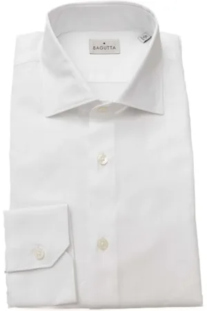 BAGUTTA Skjorte, Herre, Hvid, 2XL, Bomuld, Hvid Bomuld Herre Skjorte