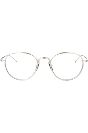 Thom Browne Tilbehør, unisex, Grå, 52 MM, Uld, Stilfulde Optiske Briller til Trendy Look