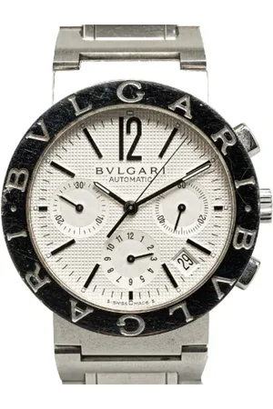 Bvlgari Pre-owned, Herre, Grå, ONE SIZE, Pre-owned Rustfrit stal watches