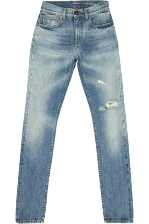 Saint Laurent Jeans, Herre, Blå, W26, Denim, Slim Fit Denim Jeans