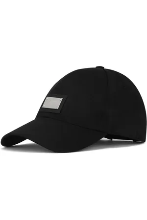 Dolce & Gabbana Tilbehør, Herre, Sort, 58 CM, Bomuld, Sort Baseball Hat med Logo