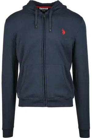 U.S. Polo Assn. Sweathshirts & Hoodies, Herre, Blå, L, Bomuld, Sweatshirts Hoodies