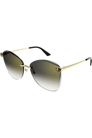 Cartier Tilbehør, unisex, Gul, ONE SIZE, Uld, Elegante solbriller til stilfuldt look