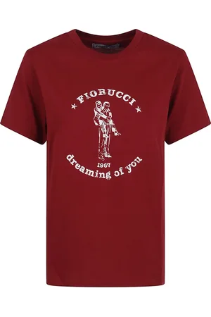 Fiorucci Top, Dame, Rød, S, Bomuld, Burgundy Dreaming of You T-Shirt