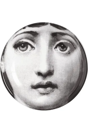 FORNASETTI Home, unisex, Flerfarvet, ONE SIZE, Rund Askebæger Tema og Variationer