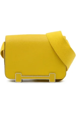 Hermès Pre-owned, Dame, Gul, ONE SIZE, Uld, Pre-owned Laeder crossbody-tasker
