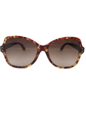 Bottega Veneta Pre-owned, Dame, Brun, ONE SIZE, Tyl, Pre-owned Plast solbriller