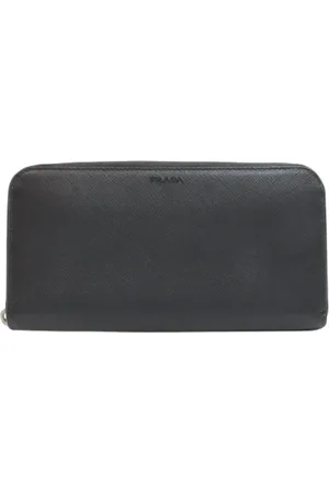Prada Pre-owned, Herre, Sort, ONE SIZE, Læder, Pre-owned Laeder punge