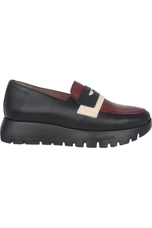 Wonders Sko, Dame, Sort, 41 EU, Uld, Sorte dames loafers - Letvægts Stilfuld