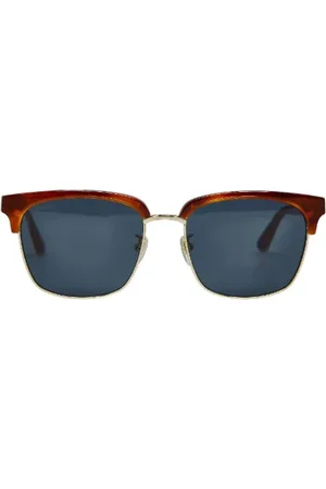 Gucci Pre-owned, Dame, Brun, ONE SIZE, Pre-owned Plast solbriller