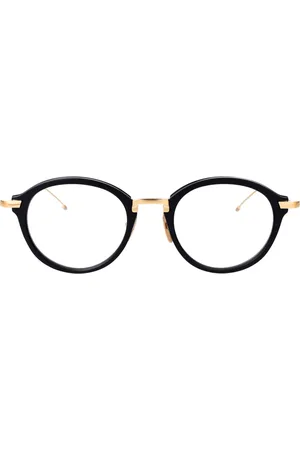 Thom Browne Tilbehør, unisex, Blå, 49 MM, Uld, Stilfulde optiske briller til forhøjet look