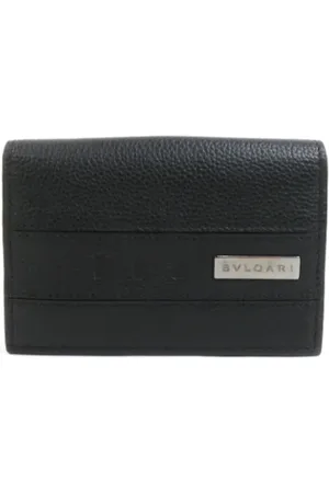 Bvlgari Pre-owned, unisex, Sort, ONE SIZE, Tyl, Pre-owned Laeder punge
