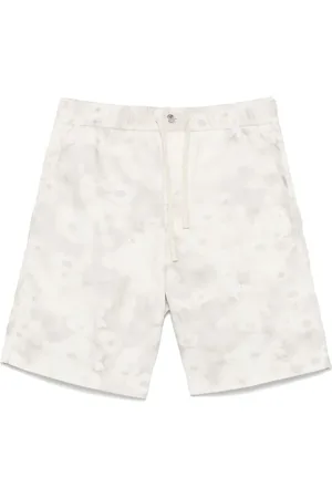 Maison Kitsuné Shorts, Herre, Hvid, W33, Hvide Elastiske Snøre Shorts
