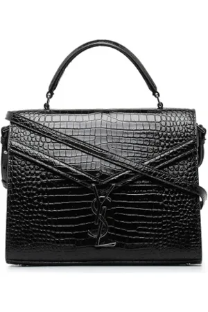 Saint Laurent Pre-owned, Dame, Sort, ONE SIZE, Uld, Pre-owned Laeder hndtasker