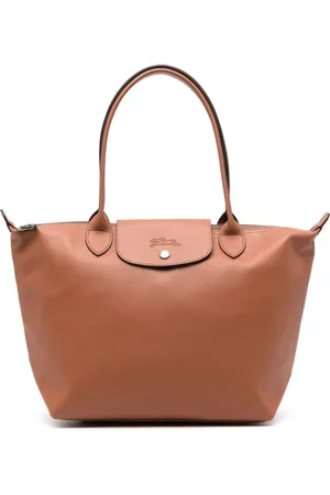 Longchamp Taske, Dame, Brun, ONE SIZE, Læder, Cognac Brun Læder Tote Taske