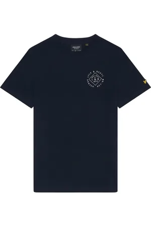 Lyle & Scott Top, Herre, Blå, S, Stamp T-Shirt