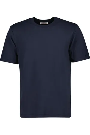 Orlebar Brown Top, Herre, Blå, M, Bomuld, Marineblå Bomuld Rund Hals T-shirt