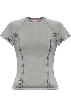 Diesel Top, Dame, Grå, S, Bomuld, Top T-Lynne