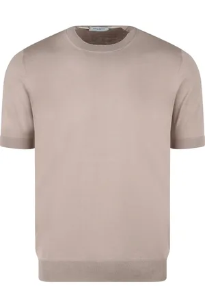 Paolo Pecora Top, Herre, , S, Bomuld, Bomuld Strik T-Shirt Regular Fit