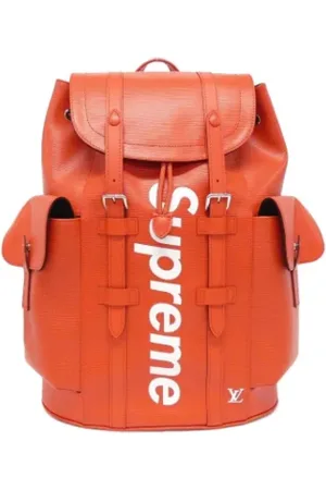 LOUIS VUITTON Pre-owned, Dame, Rød, ONE SIZE, Tyl, Pre-owned Laeder louis-vuitton-tasker