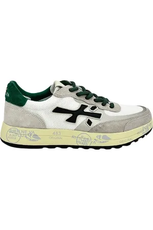 Premiata Sko, Herre, Flerfarvet, 45 EU, Hvide Sneakers