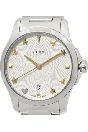 Gucci Pre-owned, Dame, Grå, ONE SIZE, Tyl, Pre-owned Metal watches