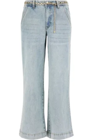 Guess Jeans, Dame, Blå, W28, Uld, Stilfulde Denim Bukser