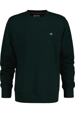 GANT Sweathshirts & Hoodies, Herre, Grøn, L, Uld, Stilfulde Sweatshirts til Mænd og Kvinder